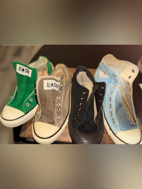 Converse Shoes - *All 4 =$40 *
Converse All Star Sneakers -Green, Gray, Black, Blue.